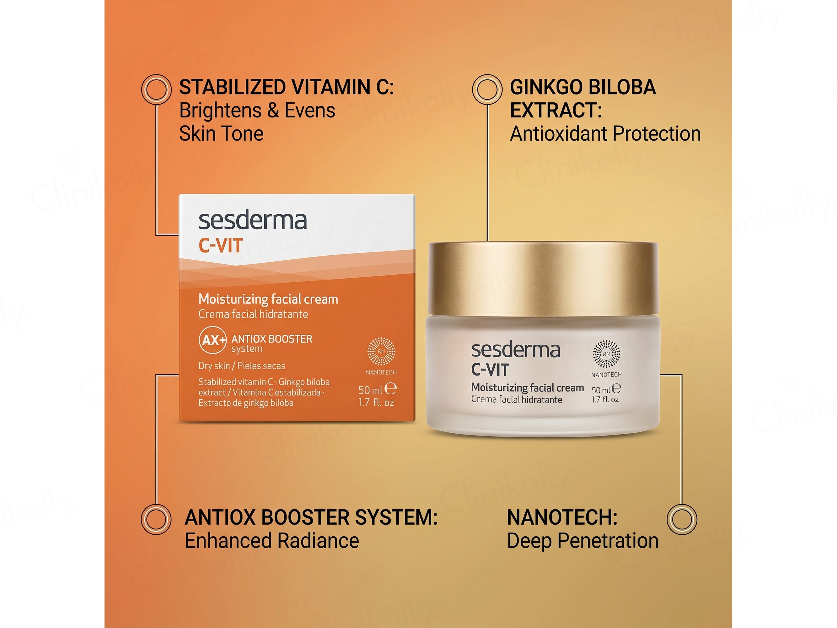 Sesderma C-VIT Moisturizing Facial Cream