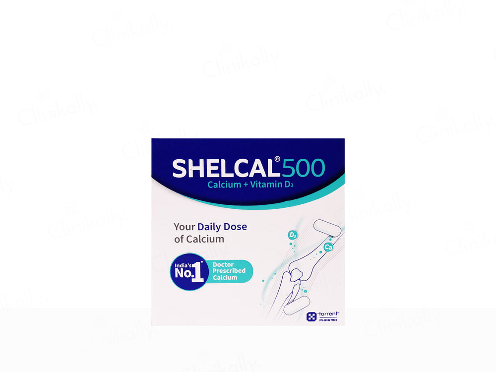 Shelcal 500 Calcium & Vitamin D3 Bone & Muscle Health Tablet