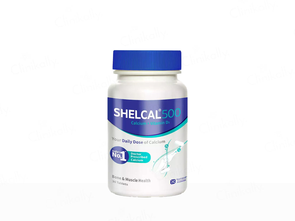 Shelcal 500 Calcium & Vitamin D3 Bone & Muscle Health Tablet