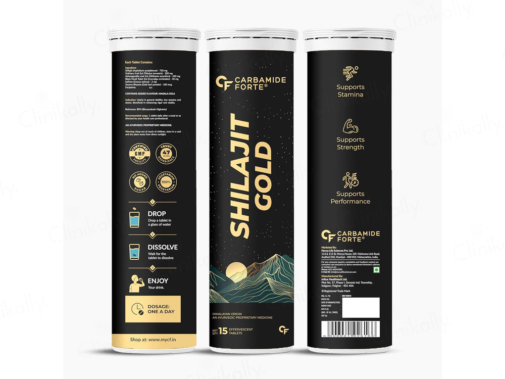 Carbamide Forte Shilajit Gold Effervescent Tablet