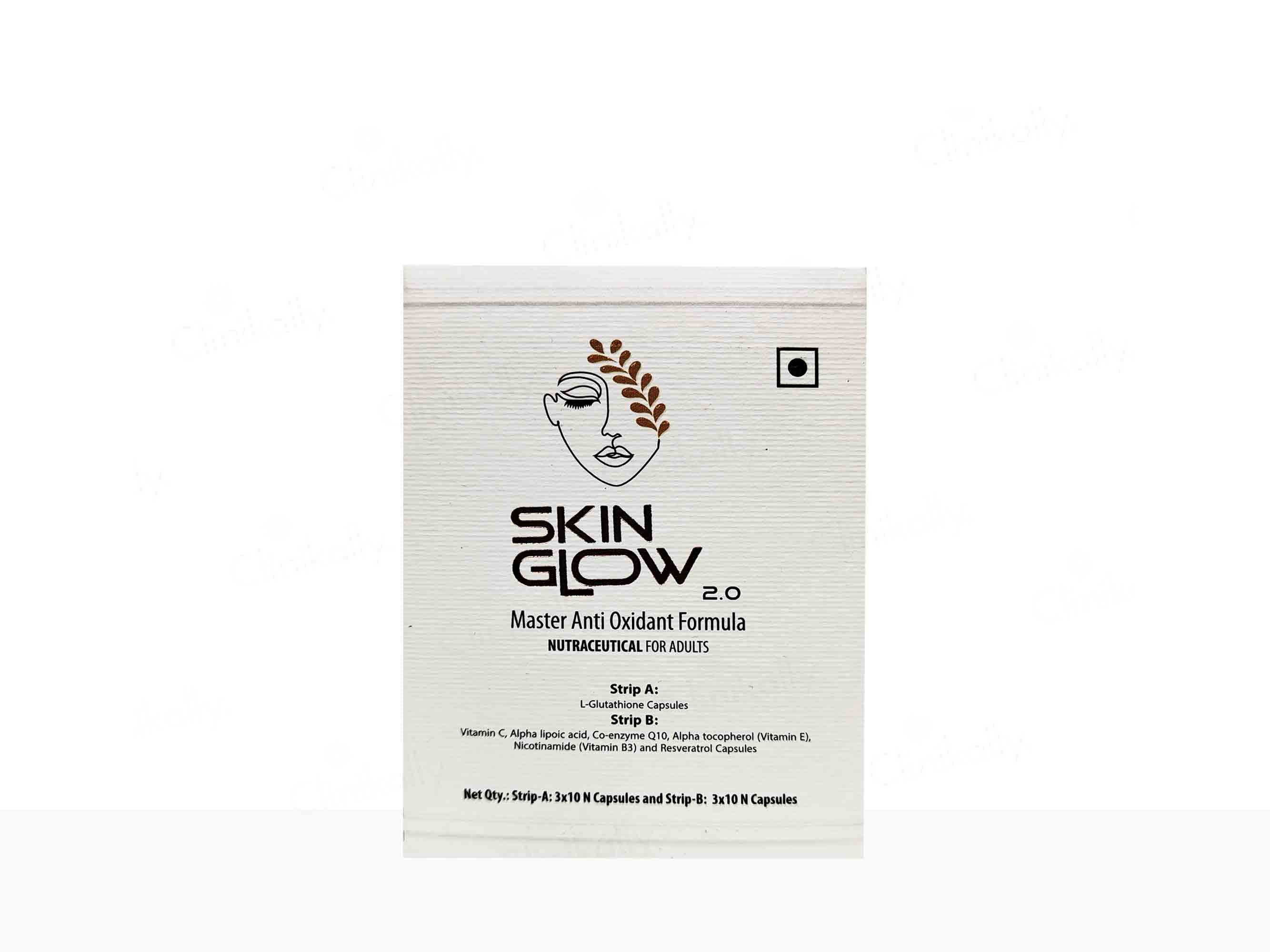 Skin Glow 2.0 Master Anti Oxidant Formula Nutraceutical Capsule For Adults