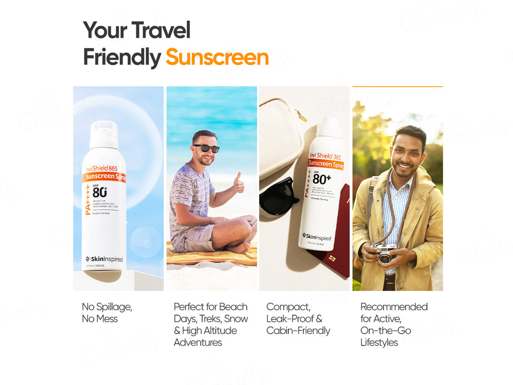 SkinInspired Invi Shield 365 Sunscreen Spray SPF 80+ PA++++