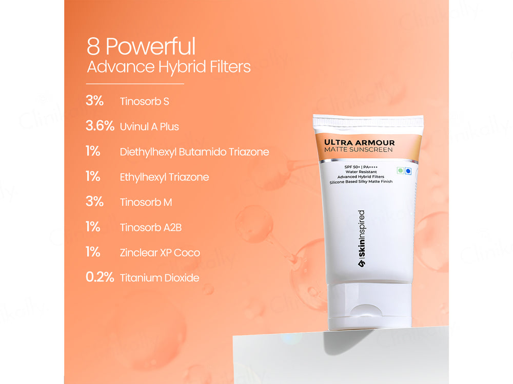 SkinInspired Ultra Armour Matte Sunscreen SPF 50+ PA++++