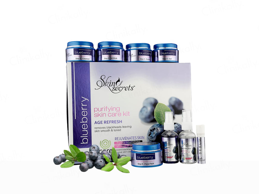 Skin Secrets Blueberry Age Refresh Purifying Skin Care Facial Kit
