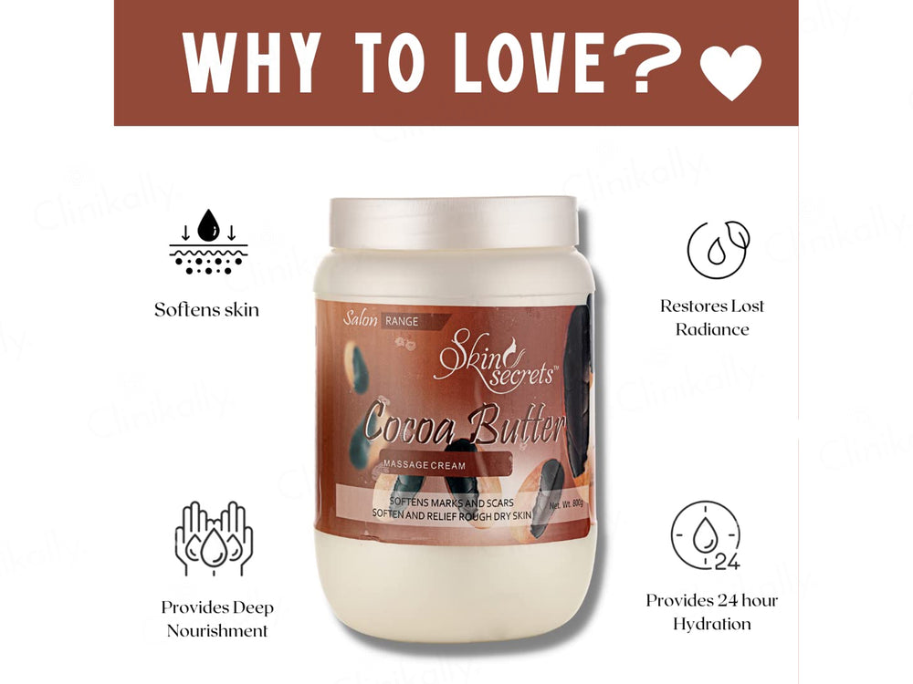 Skin Secrets Cocoa Butter Massage Cream For Face & Body