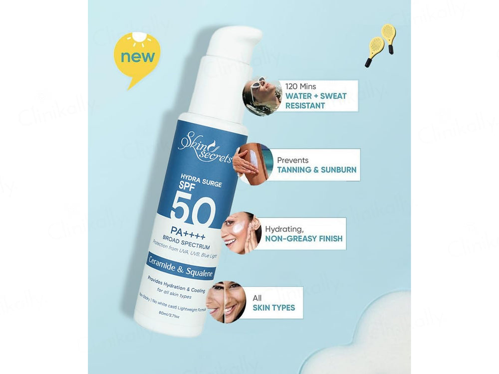 Skin Secrets Hydra Surge Ceramide & Squalene Sunscreen SPF 50 PA++++