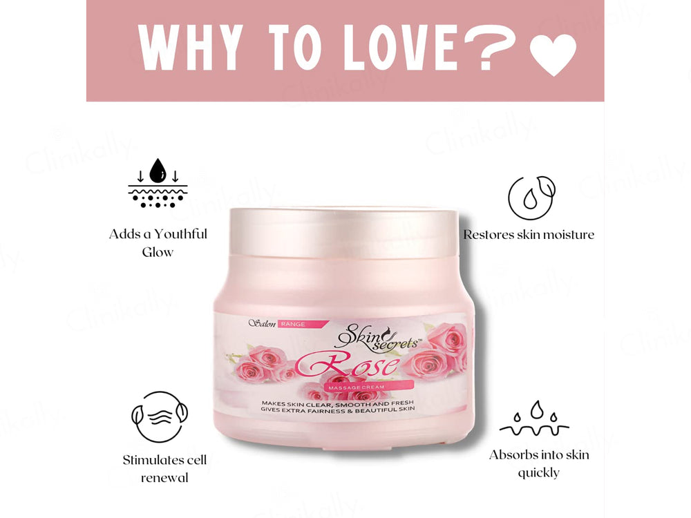 Skin Secrets Rose Massage Cream For Face & Body