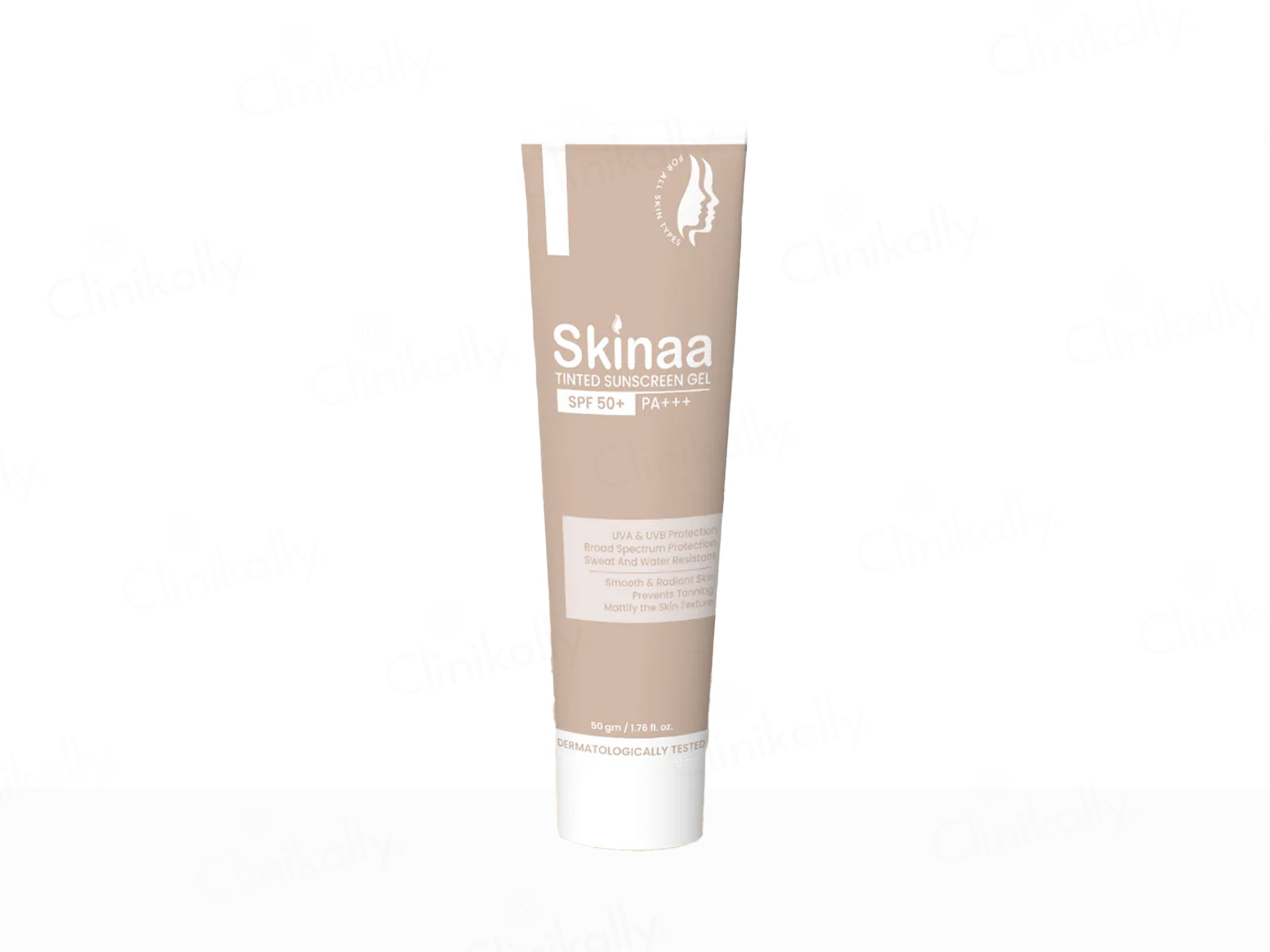 Skinaa Tinted Sunscreen Gel SPF 50 PA+++