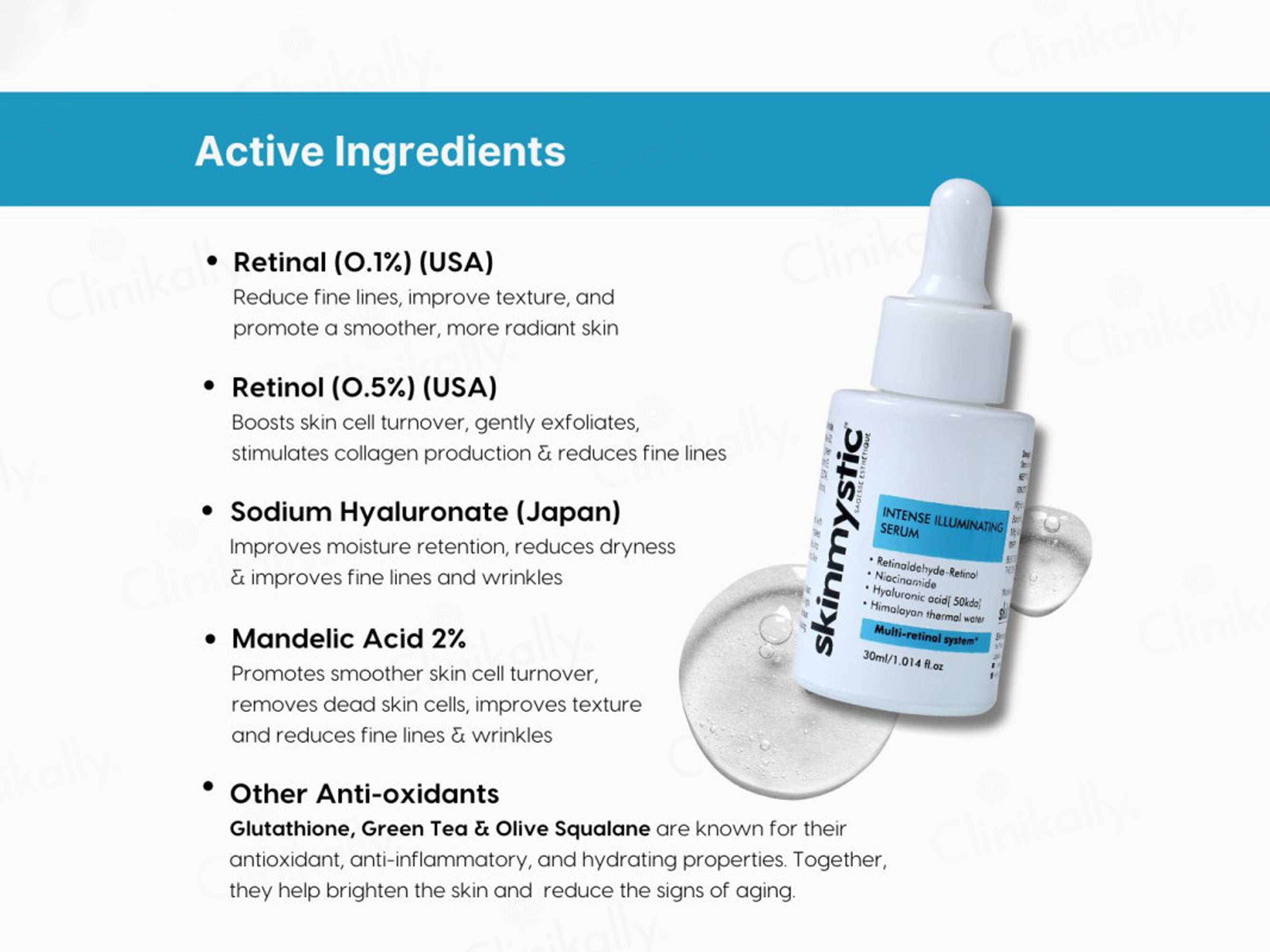 Skinmystic Intense Illuminating Face Serum With Multi-Retinol System