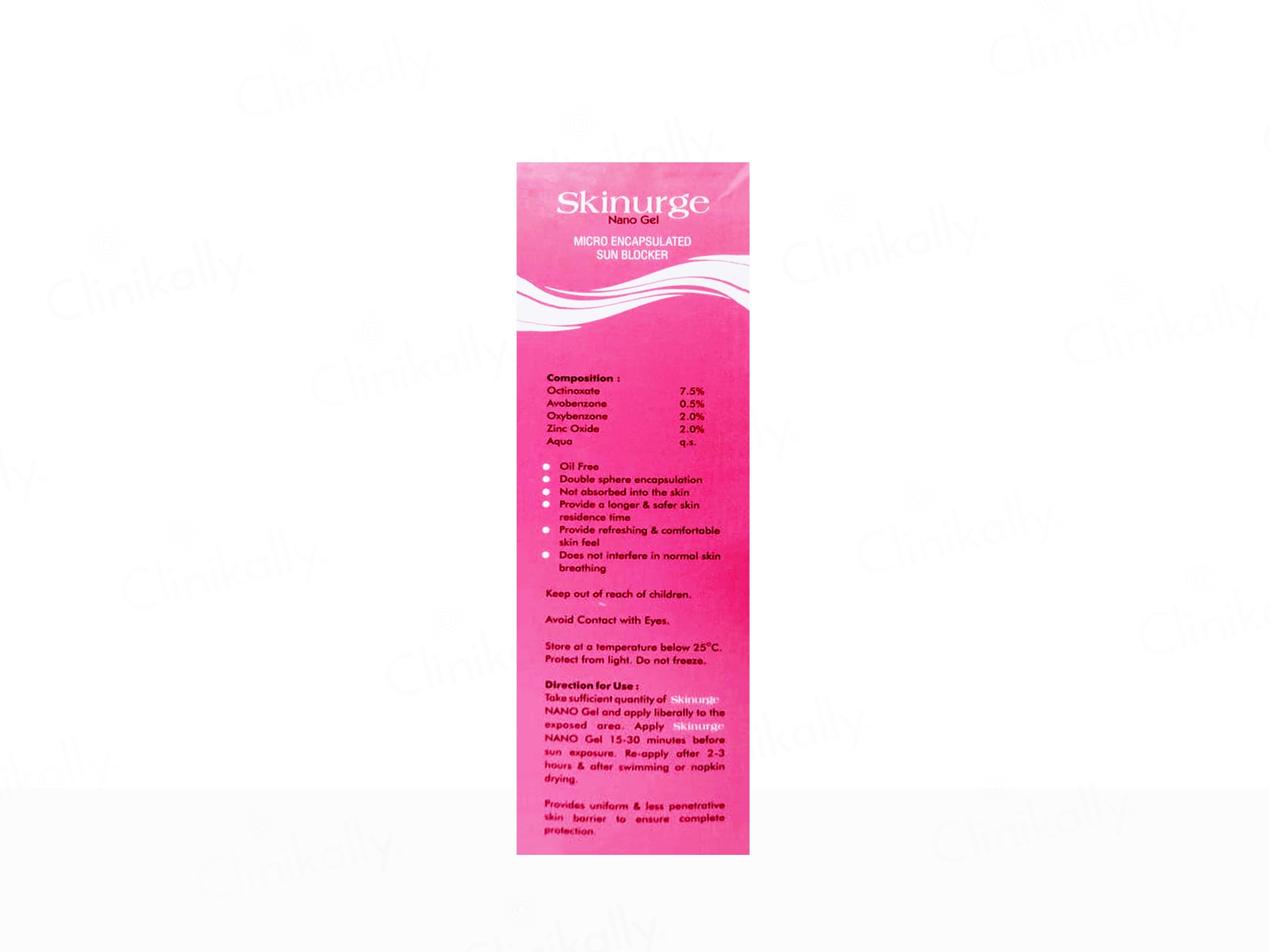 Skinurge Nano Gel Micro Encapsulated Sunscreen SPF 50 PA+++
