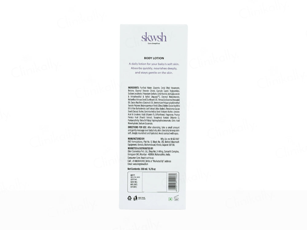 Skwsh Baby Tender Touch Body Lotion