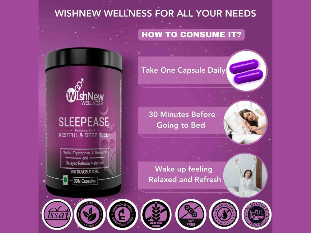 WishNew Wellness Sleepease Restful & Deep Sleep Capsule