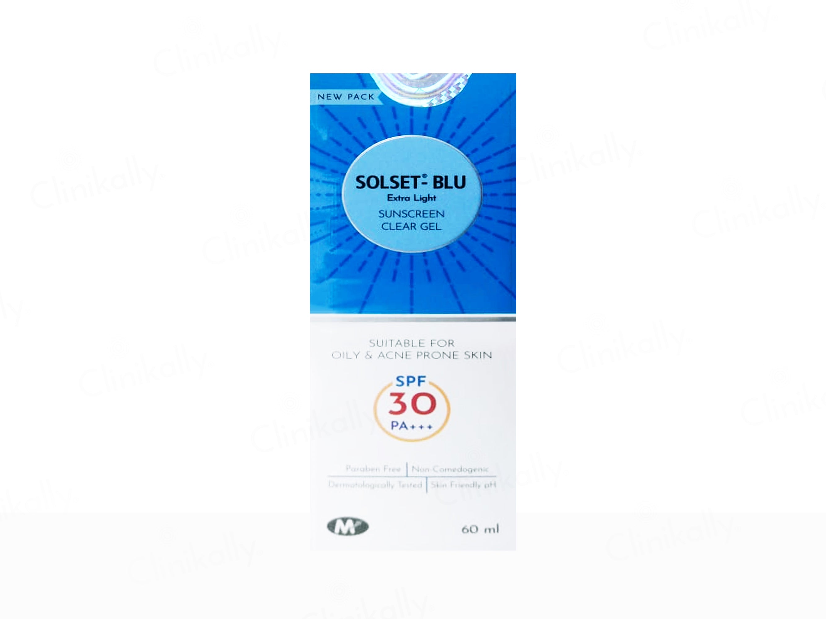 Solset-Blue Extra Light Sunscreen Clear Gel