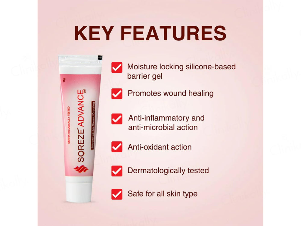 Soreze Advance Silicone Barrier Wound Dressing Gel