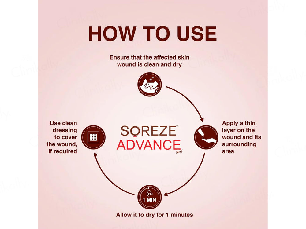 Soreze Advance Silicone Barrier Wound Dressing Gel