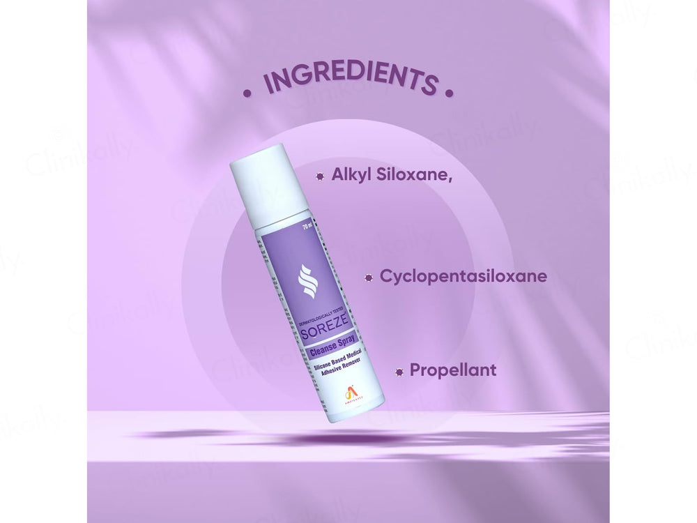 Soreze Cleanse Medical Adhesive Remover Spray