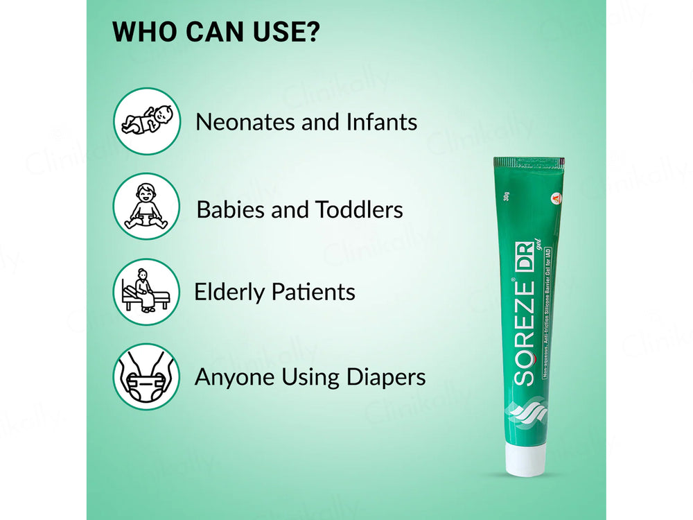 Soreze DR Silicone Barrier Wound Dressing Gel