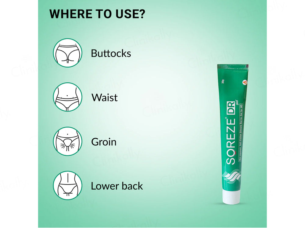 Soreze DR Silicone Barrier Wound Dressing Gel