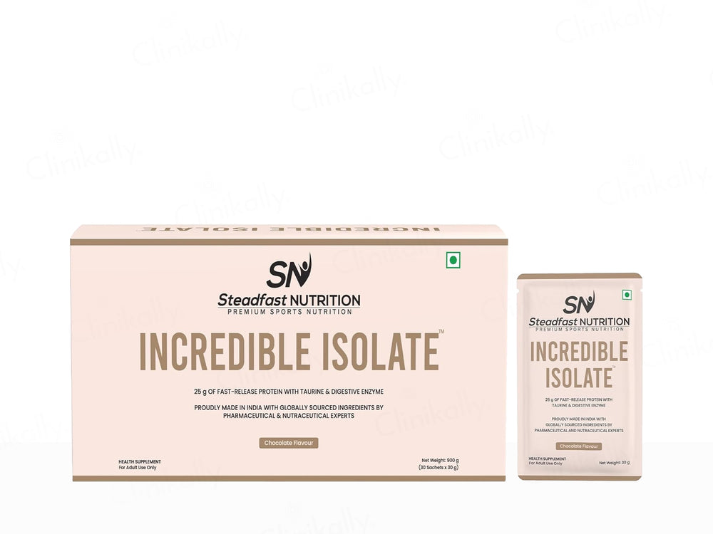 Steadfast Nutrition Incredible Isolate Recovery Whey Protein Isolate Sachet