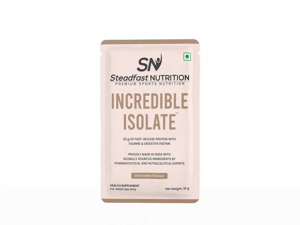 Steadfast Nutrition Incredible Isolate Recovery Whey Protein Isolate Sachet