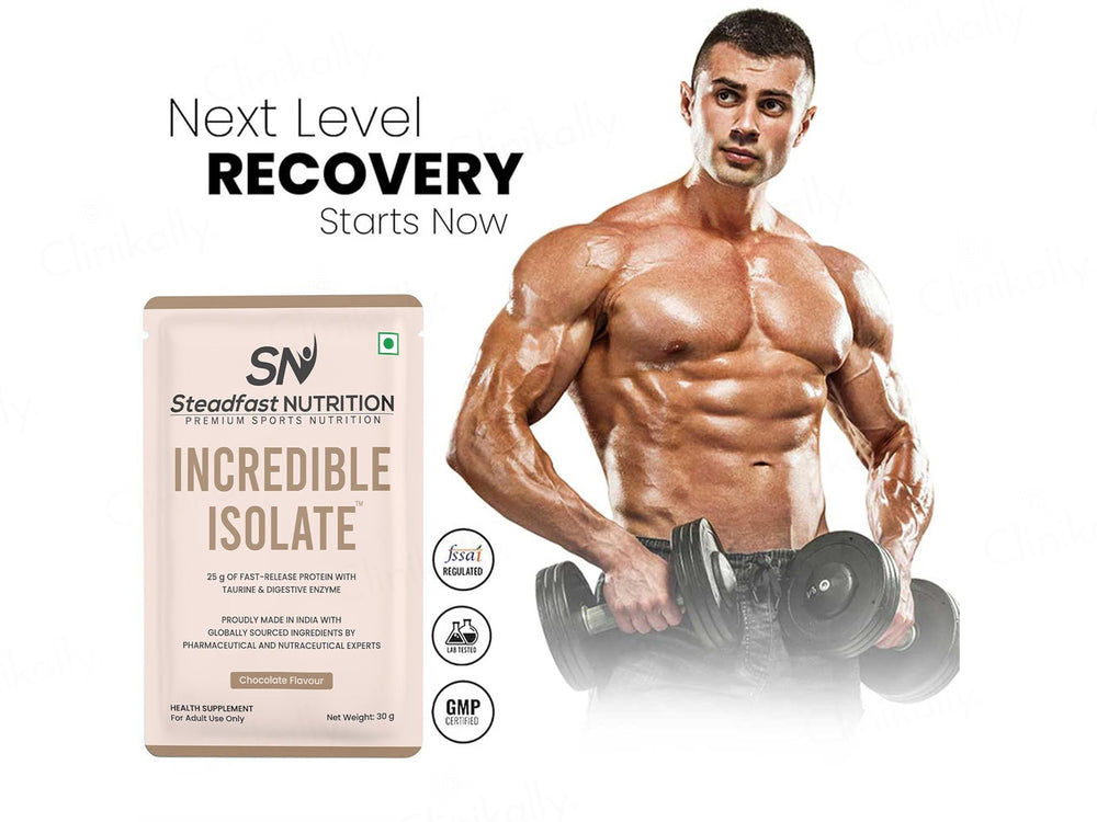 Steadfast Nutrition Incredible Isolate Recovery Whey Protein Isolate Sachet