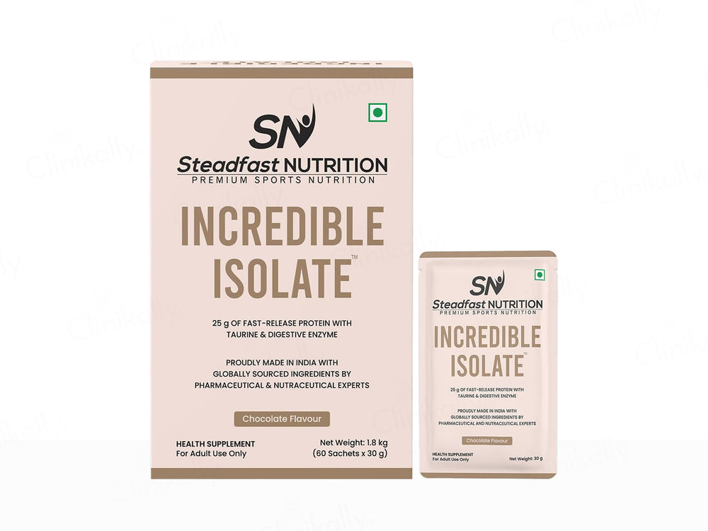 Steadfast Nutrition Incredible Isolate Recovery Whey Protein Isolate Sachet