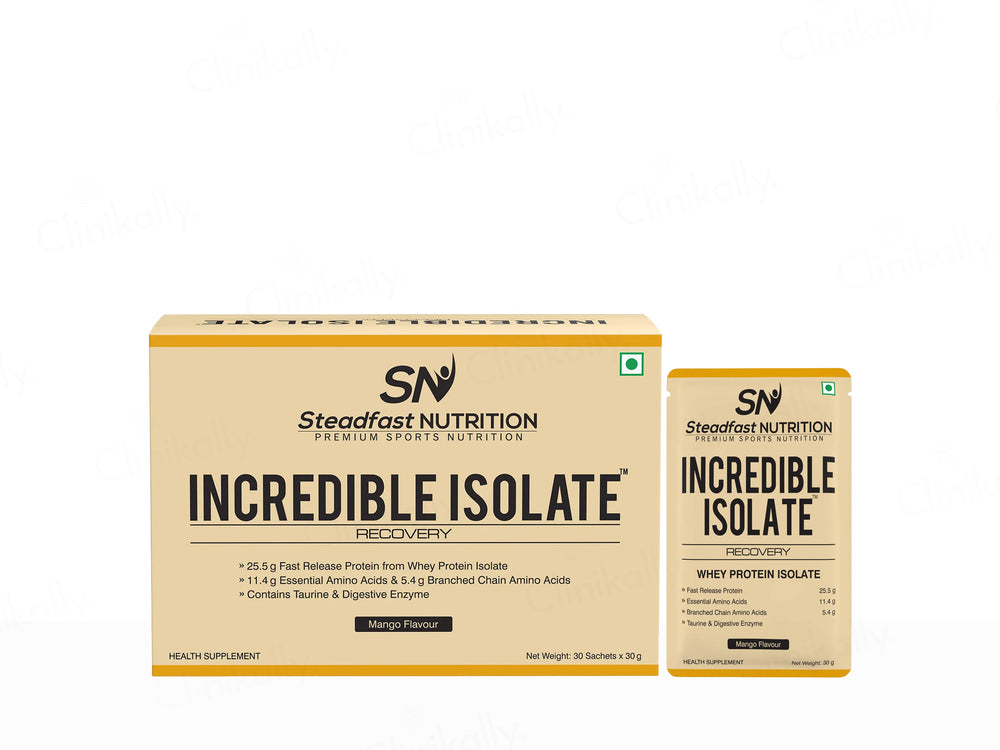 Steadfast Nutrition Incredible Isolate Recovery Whey Protein Isolate Sachet