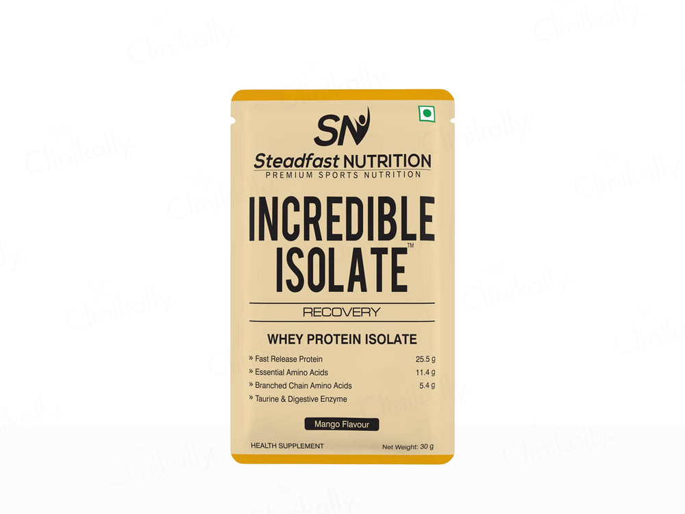 Steadfast Nutrition Incredible Isolate Recovery Whey Protein Isolate Sachet