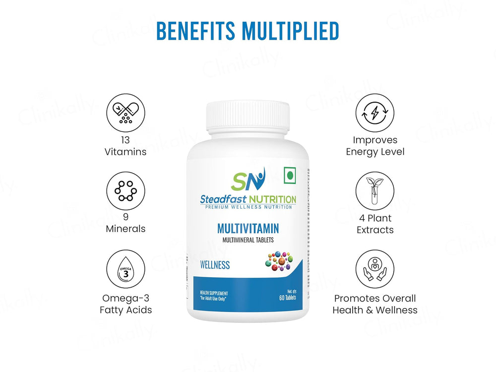 Steadfast Nutrition Multivitamin Multiminerals Wellness Tablet
