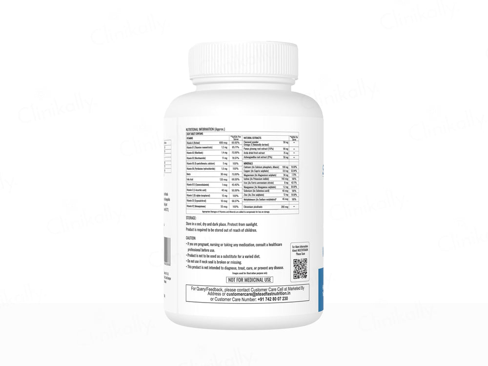 Steadfast Nutrition Multivitamin Multiminerals Wellness Tablet