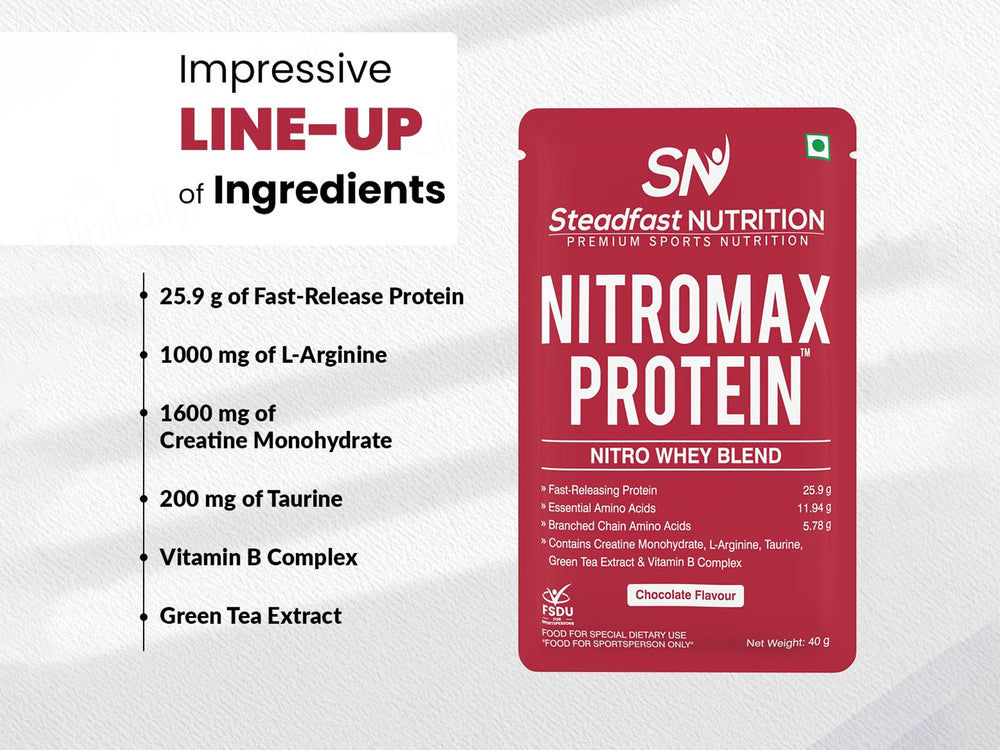 Steadfast Nutrition Nitromax Protein Nitro Whey Blend - Chocolate Flavour