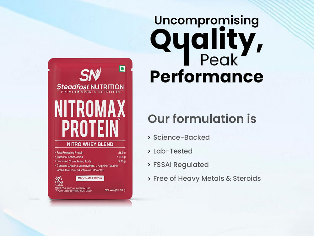 Steadfast Nutrition Nitromax Protein Nitro Whey Blend - Chocolate Flavour