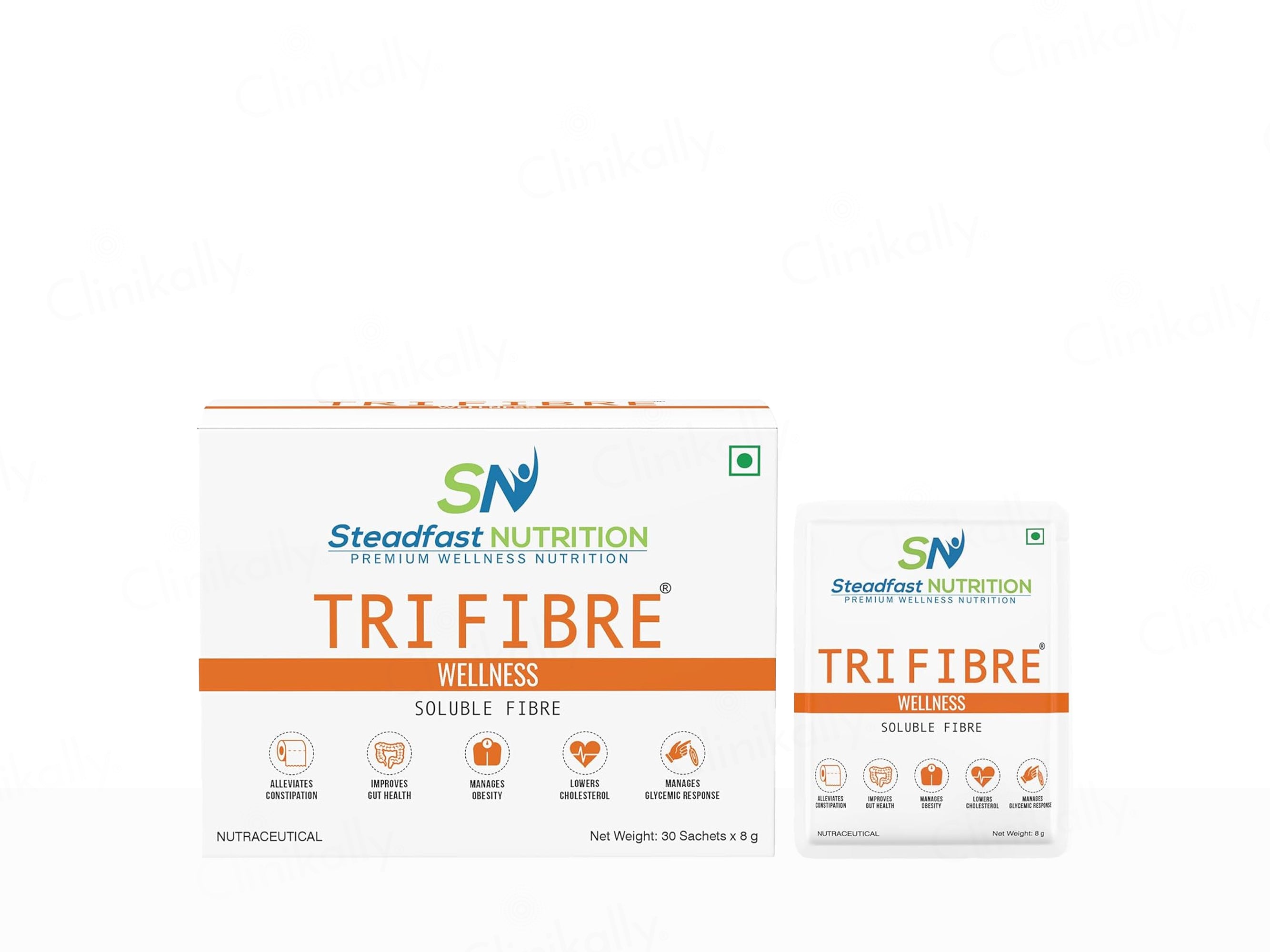 Steadfast Nutrition Tri Fibre Wellness Clear Soluble Fibre Sachet