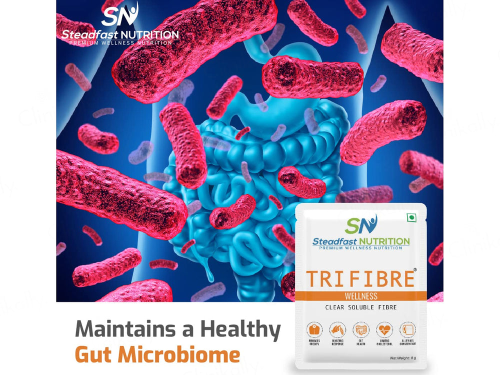 Steadfast Nutrition Tri Fibre Wellness Clear Soluble Fibre Sachet