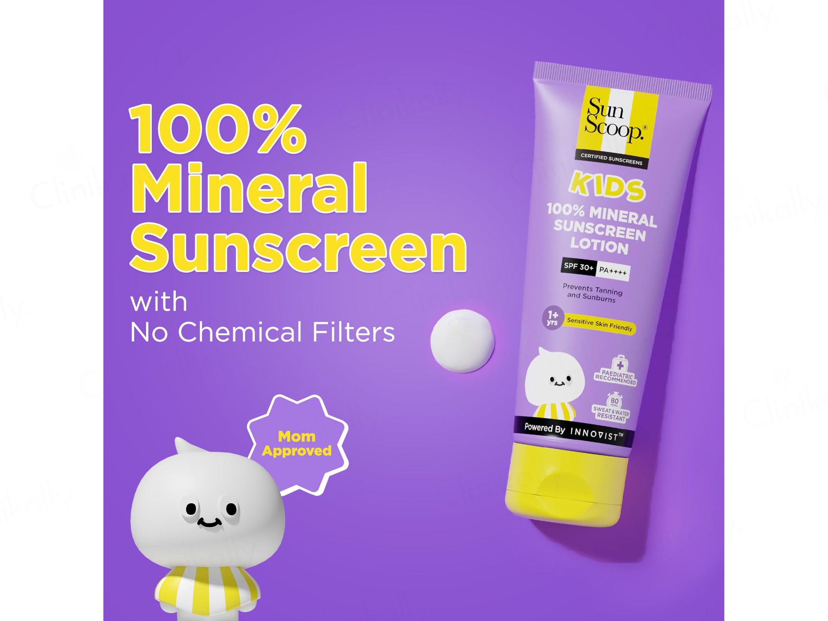 Sun Scoop Kids 100% Mineral Sunscreen Lotion SPF 30+ PA++++