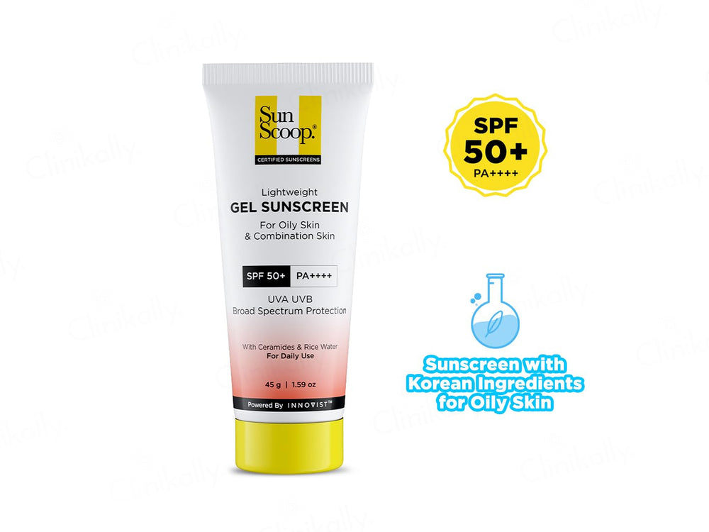 Sun Scoop Lightweight Gel Sunscreen SPF 50+ PA++++