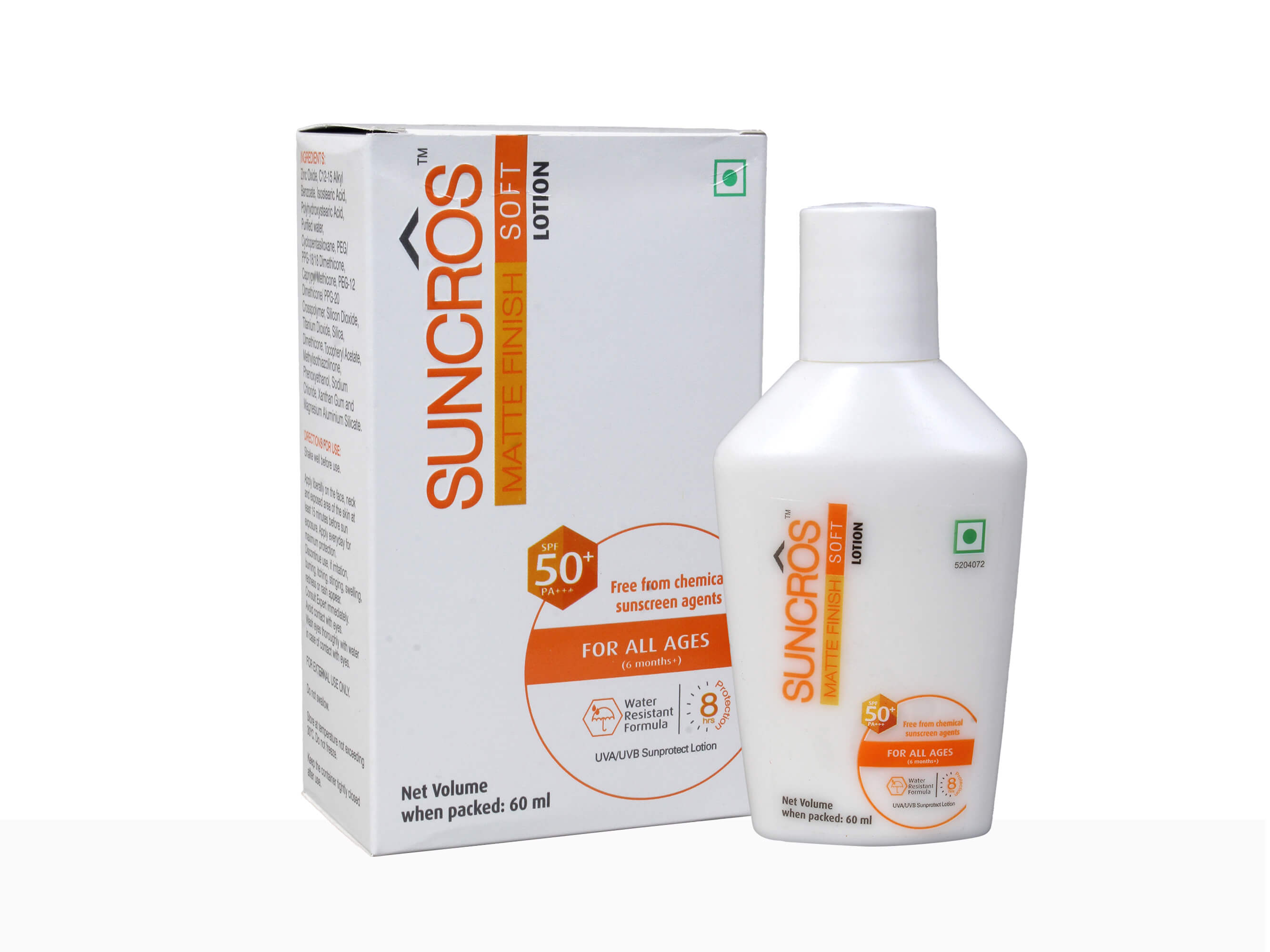 Suncros Matte Finish Soft Lotion SPF 50+ PA+++ - Clinikally
