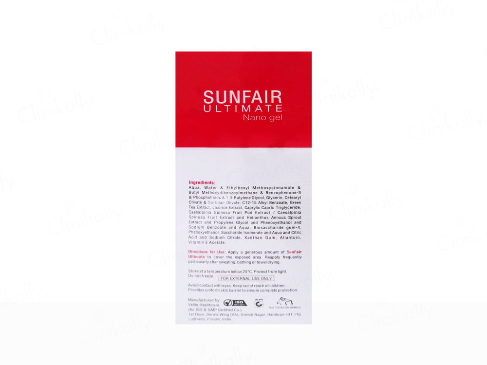 Sunfair Ultimate Day Screen Multi Protection Nano Gel Sunscreen SPF 50+ PA+++