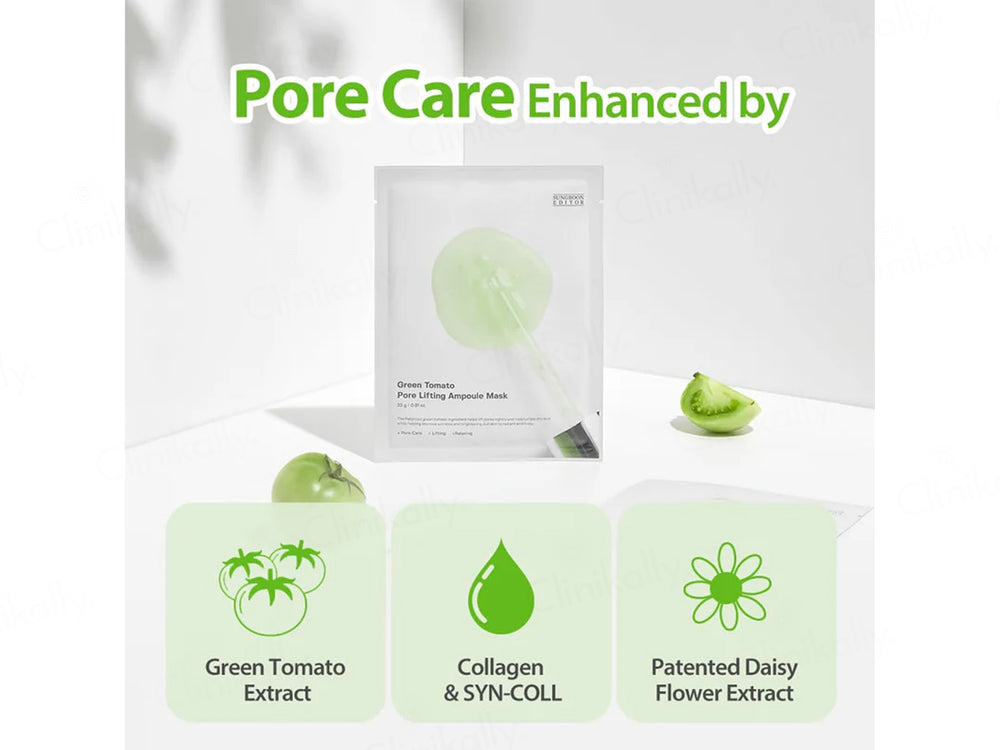 Sungboon Editor Green Tomato Pore Lifting Ampoule Mask