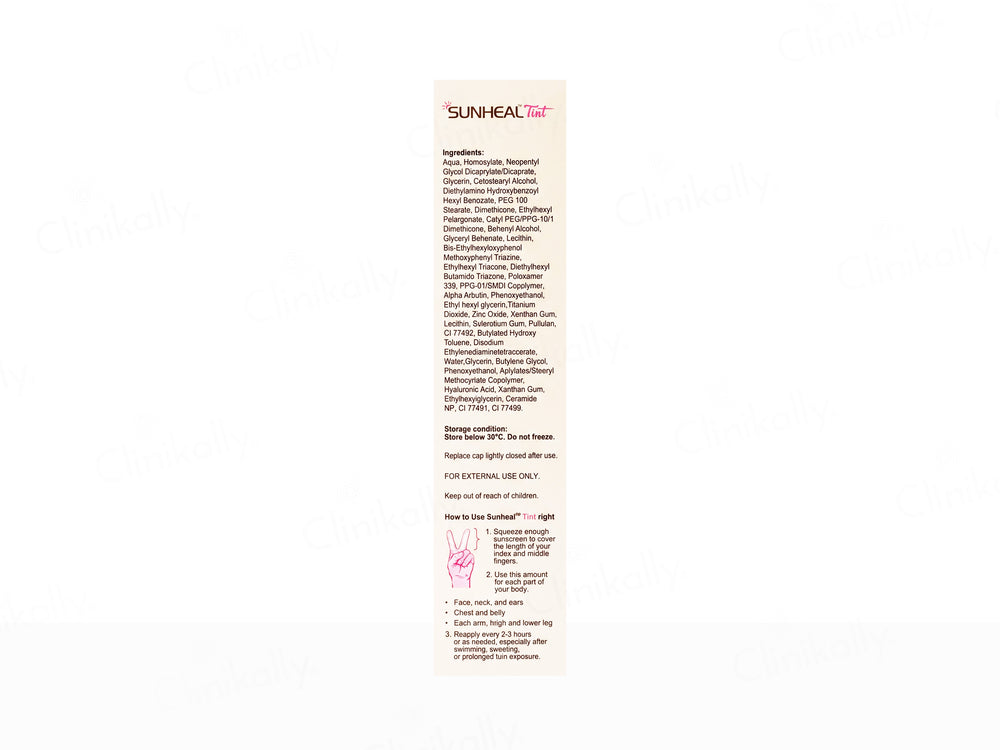 Sunheal Tint Ultra-Light Hydrating Sunscreen Fluid SPF 100+ PA++++