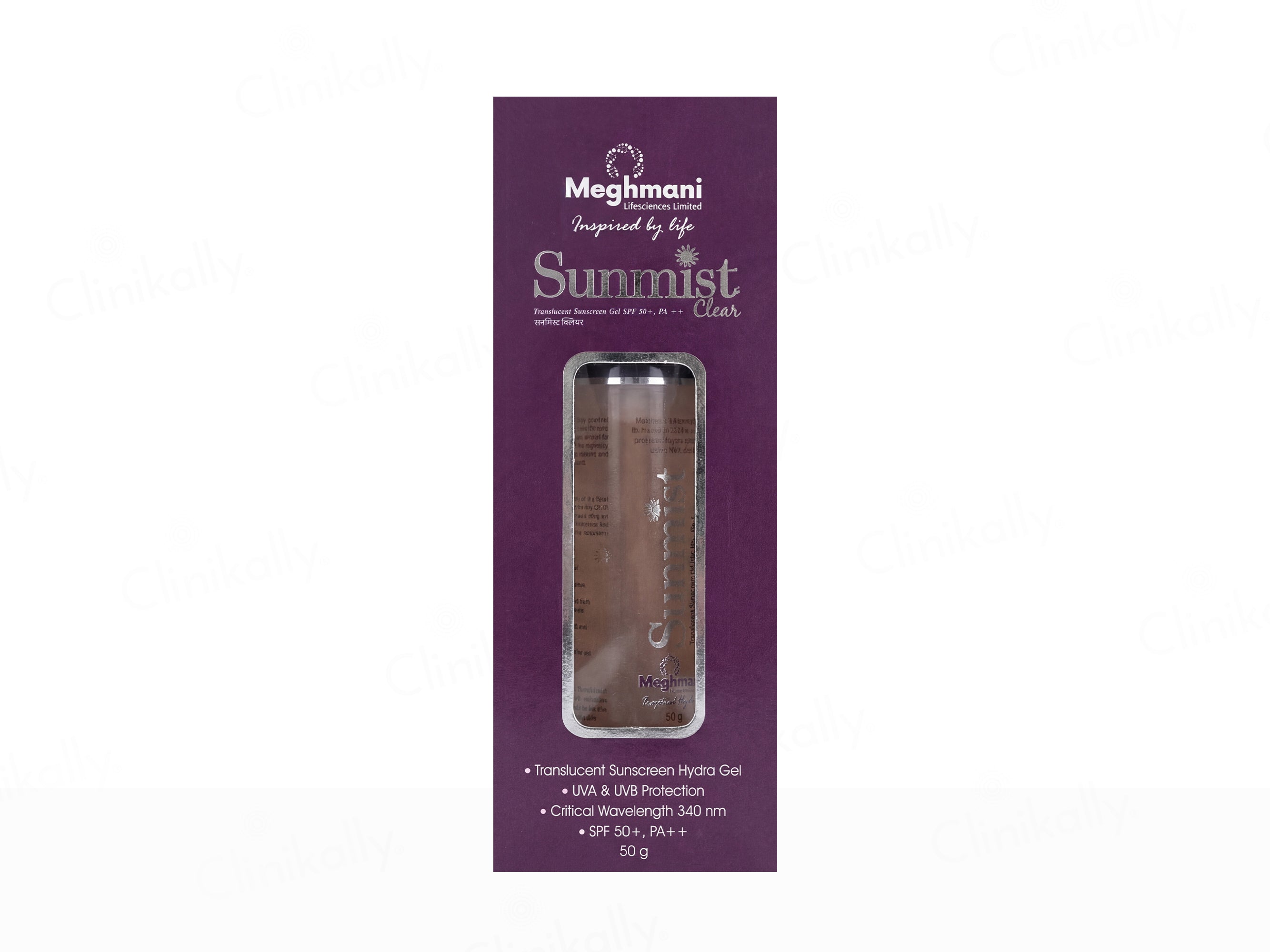 Sunmist Clear Translucent Sunscreen Gel SPF 50+ PA++