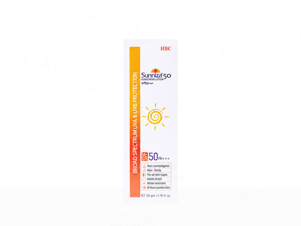 Sunniza 50 Sunscreen Lotion SPF 50 PA+++