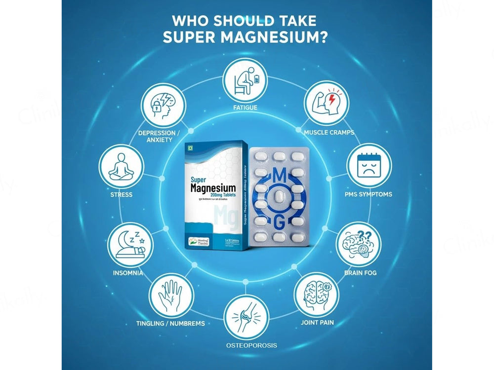 Super Magnesium 200mg Tablet