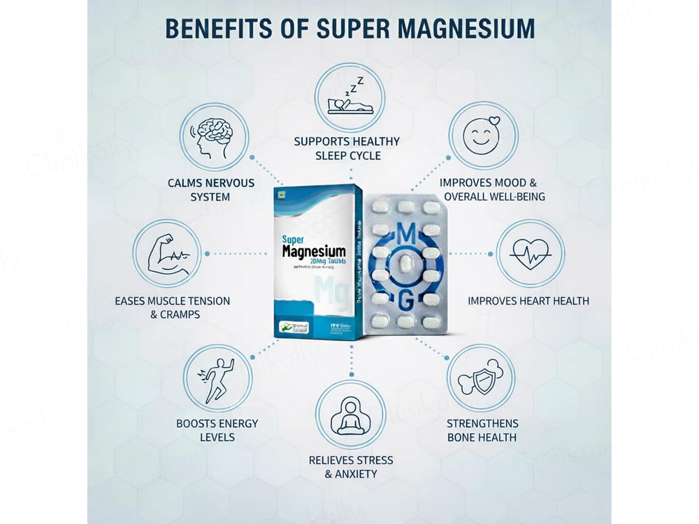 Super Magnesium 200mg Tablet