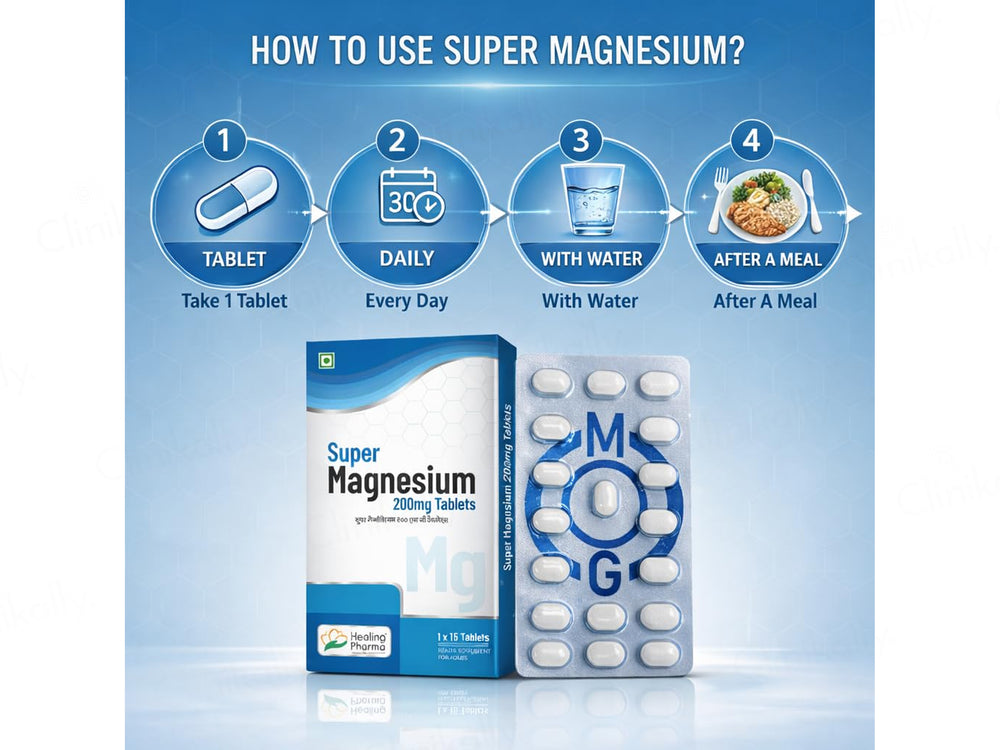 Super Magnesium 200mg Tablet