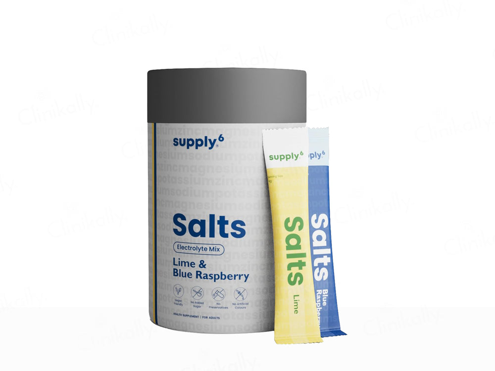Supply6 Salts Electrolyte Mix Health Supplement Powder For Adults