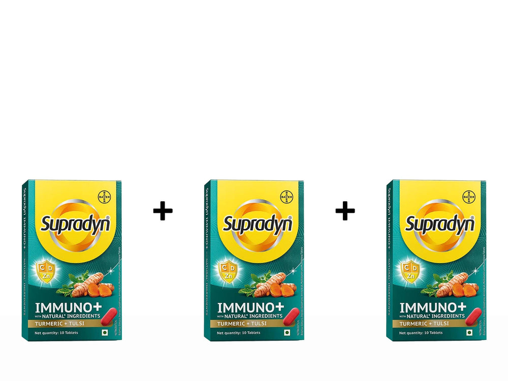 Supradyn Immuno+ Multivitamin Tablet With Turmeric & Tulsi
