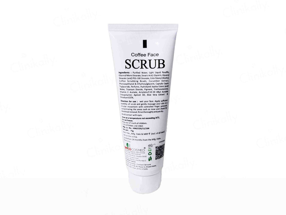 Swisscosmed Coffee Exfoliating & Moisturizing Face Scrub