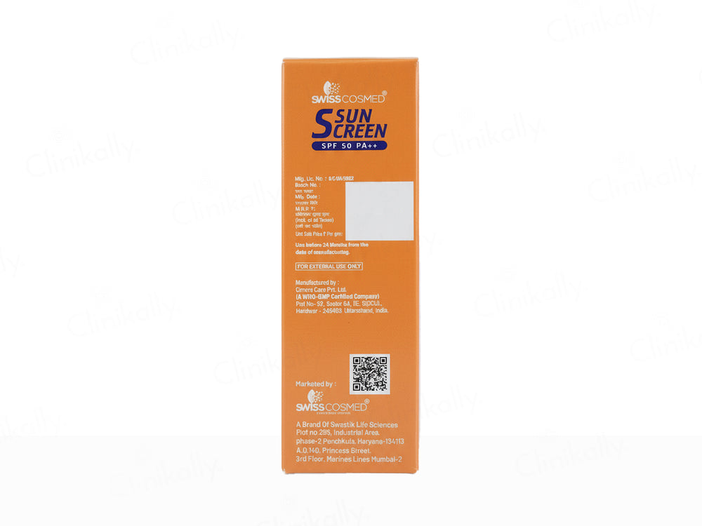 Swisscosmed Sunscreen Lotion SPF 50 PA++