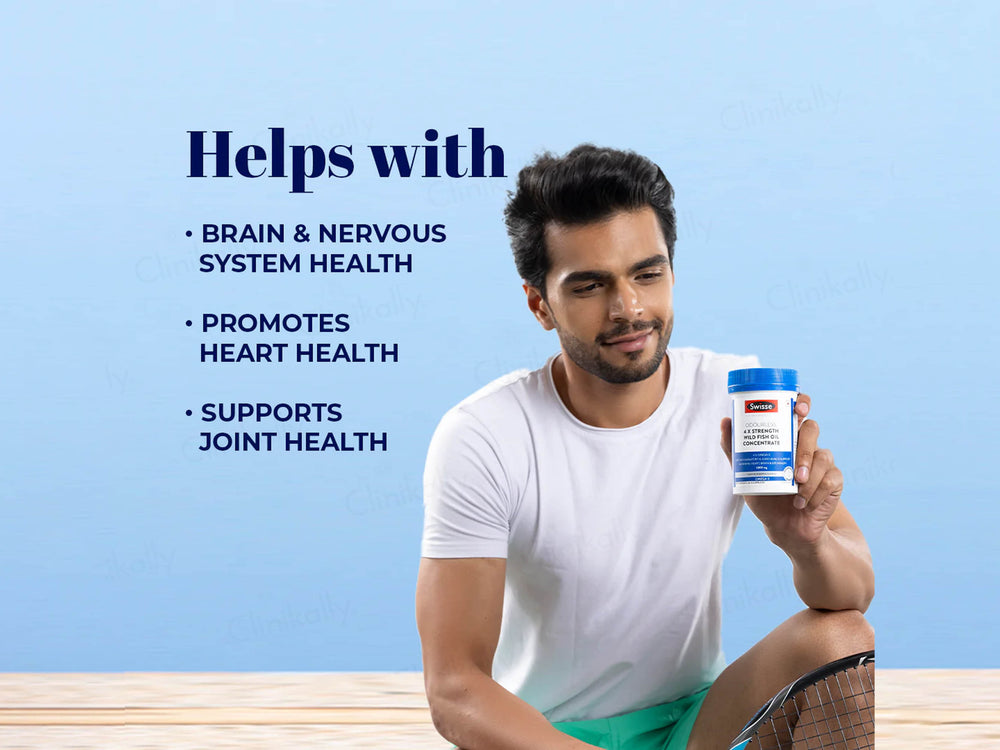 Swisse Ultiboost Odourless 4X Strength Omega-3 1800mg Wild Fish Oil Capsule